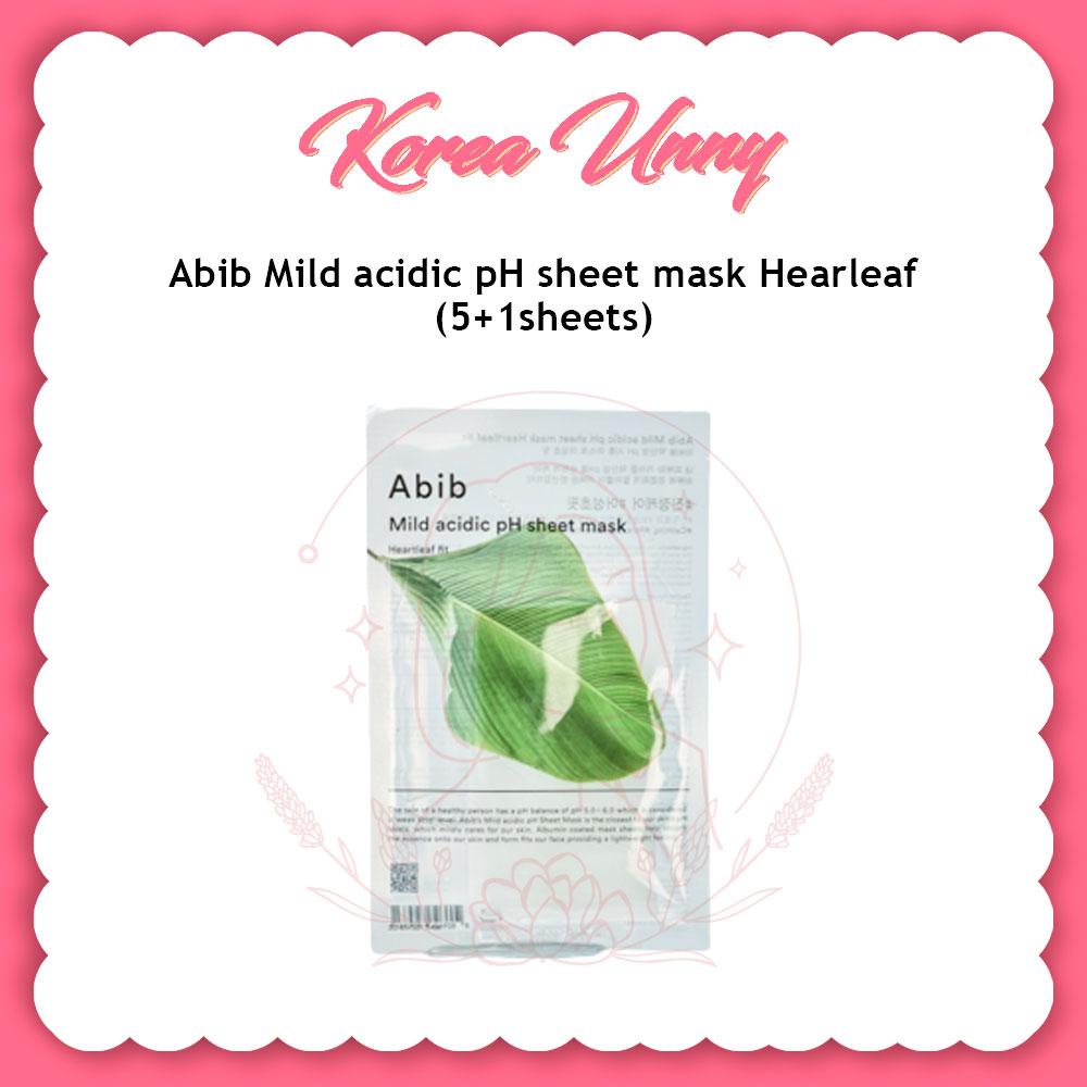 

Abib Тканевая маска с мягким кислотным pH Hearleaf 5+1 листов
