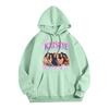 Unisex Lightweight Long-Sleeve Printed Hooded Pullover Sweatshirt