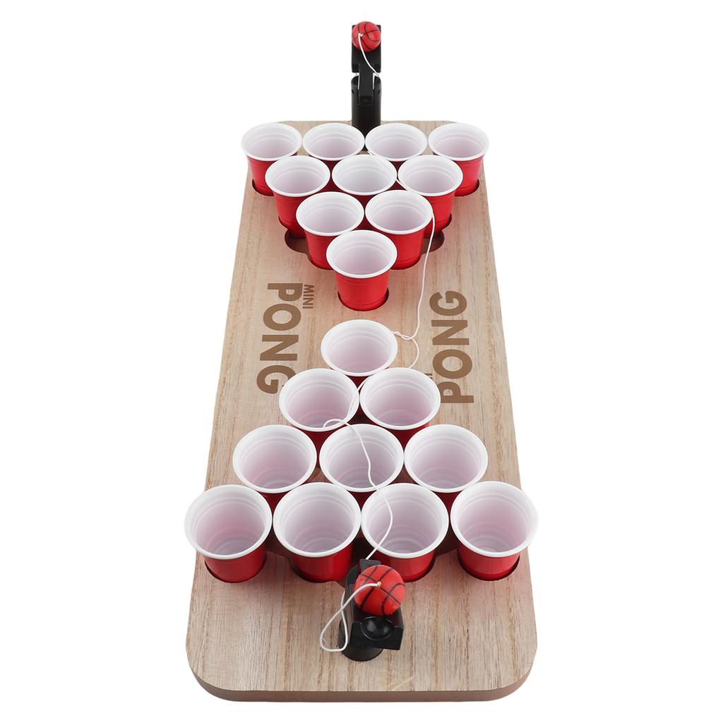 Beer Pong Tisch Set Übung Hand-Auge-Koordination Bälle Trinkspiel für Party Büro Haushalt