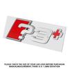 1PC Aluminum ?3 ?4 ?5 ?6 ?7 ?8 ?3+ ?4+ ?5+ ?6+ ?7+ ?8+ Emblem Car Trunk Logo Sticker For Audi A3 8P S3 8V A4 B8 B6 B7 A6 C6 C5 S