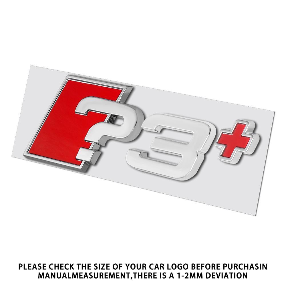 1PC Aluminum ?3 ?4 ?5 ?6 ?7 ?8 ?3+ ?4+ ?5+ ?6+ ?7+ ?8+ Emblem Car Trunk Logo Sticker For Audi A3 8P S3 8V A4 B8 B6 B7 A6 C6 C5 S