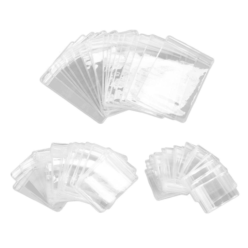 120pcs Clear Jewelry Bags Thickened Oxidation Resistance PVC Clear Jewelry Ziplock Bags for Earrings Rings Jewelry