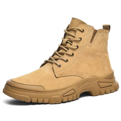 Stivali da Motociclista in Camoscio da Uomo e Donna alla Moda Stivali da Deserto per Esterno Scarpe Casual Classiche Stile Britannico Stivaletti