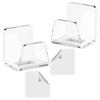 Pack Of 2 Kitchen Sink Sponge Holder Strong Adhesive Acrylic Rack for Dish Sponges and Brushes Bathroom Accessories
