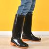 Wear to Work Half High Men's Rain Boots Lightweight Without Lacing Galoshes for City Mud Fishing Water Wear-resistant Male Shoes