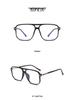 2025 TR90 Korean Style Large Frame Double Bridge Anti-Blue Light Eyeglasses with Plain Lenses - Model OZ 260.
