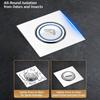 Stainless Steel Floor Drain Cover Foot Press Floor Drain Stopper  Bathroom Drainage