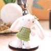 Sweet Cute Bunny Plush Toy Cartoon Stuffed Doll Keychain Bag Pendant Backpack Hanging Decoration Lovely Gifts