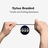 Nylon Braided Charging Cable for Yu 2 Air Professional Remote Controls Fast Charging Design Compact Accessory
