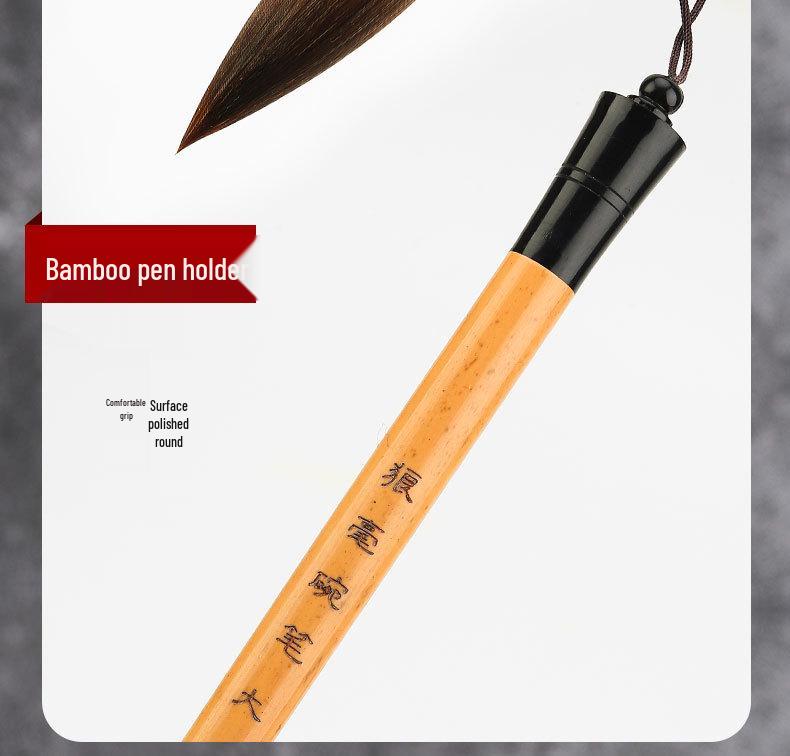 Wei Zhuang Calligraphy & Painting Brush Set: Sheep Hair, Bristle, Wolf Hair - Large, Medium, Small for Regular Script & Landscape Artwork
