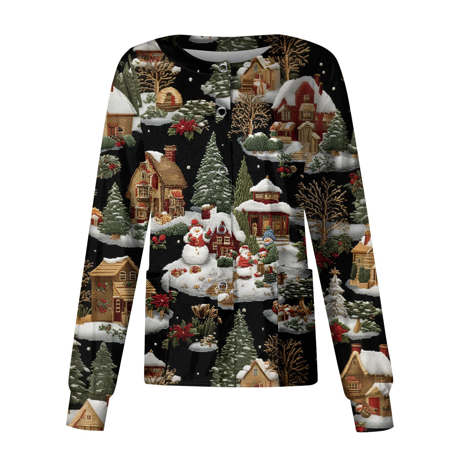 

Женский повседневный однобортный топ с длинным рукавом и принтом Dry-nurse XXXXL