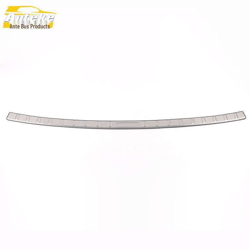 21 Mocha Rear Guard Plate Stainless Steel Trunk Protection Pedal Sequin Accessory