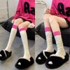Trendy Women's Calf & Knee Socks - Spring/Summer Splicing Pile Design