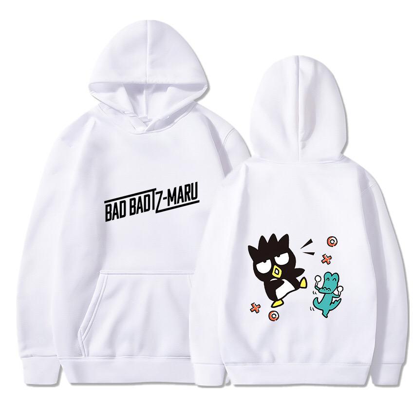 Bad Badtz Maru Hoodies Men Women Autumn Winter Hooded Pullover Sweatershirt Boys Girls Student Hip Hop Hoddie Sweatshirts