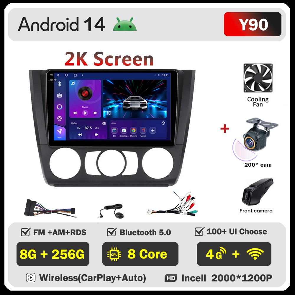 For BMW 1 Series E81 E82 E87 E88 AT 2004-2011Car Radio Player Car Carplay Screen Autoradio Mirror Link Car Intelligent System 4G