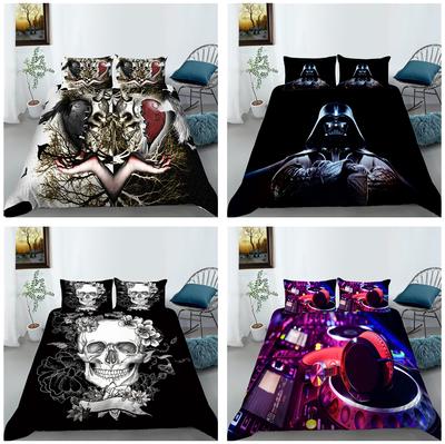 3D Digital Printed Bedding Set, Bedroom, Home Bedding, Quilt Covers, Pillowcases, 2/3 Pieces, Home Decoration, Soft Microfiber