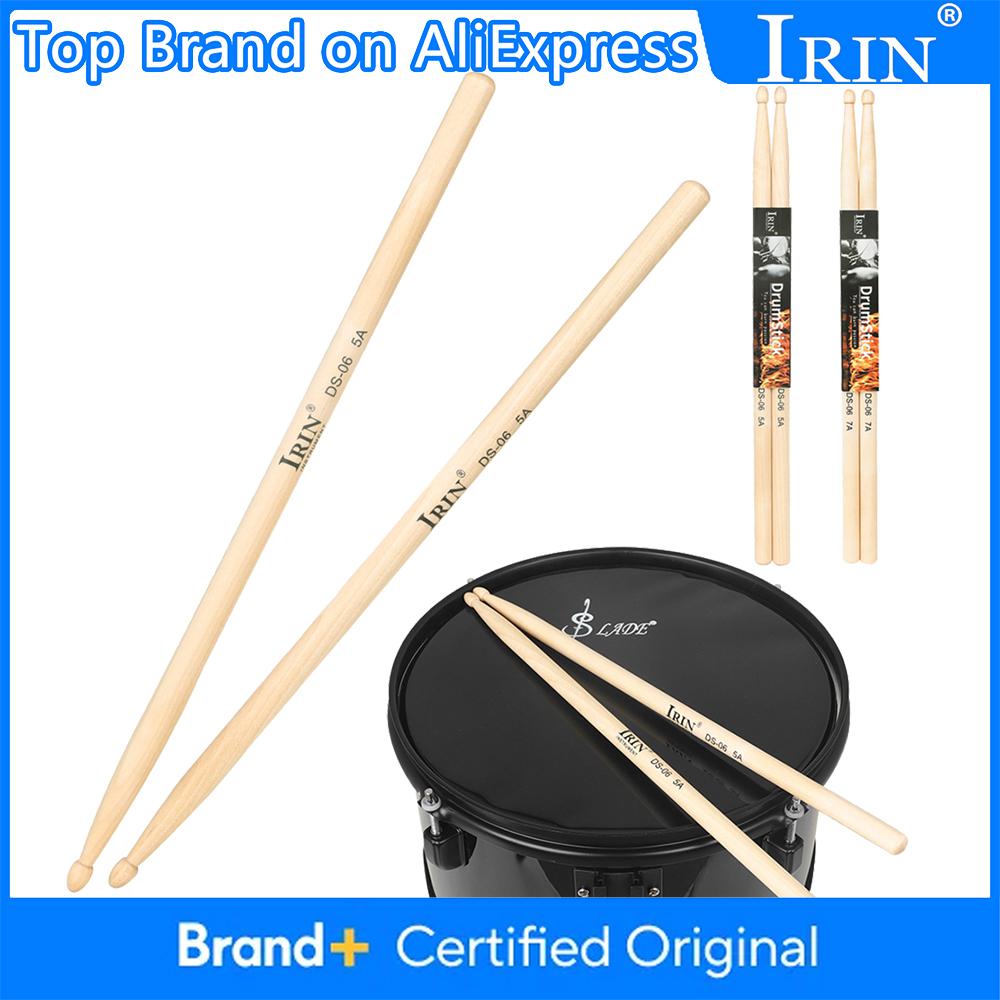 IRIN 1 Pair Drumsticks Premium Maple Drumsticks 5A 7A Drum Sticks Drum Mallets Pro Percussion Instrument Parts & Accessories