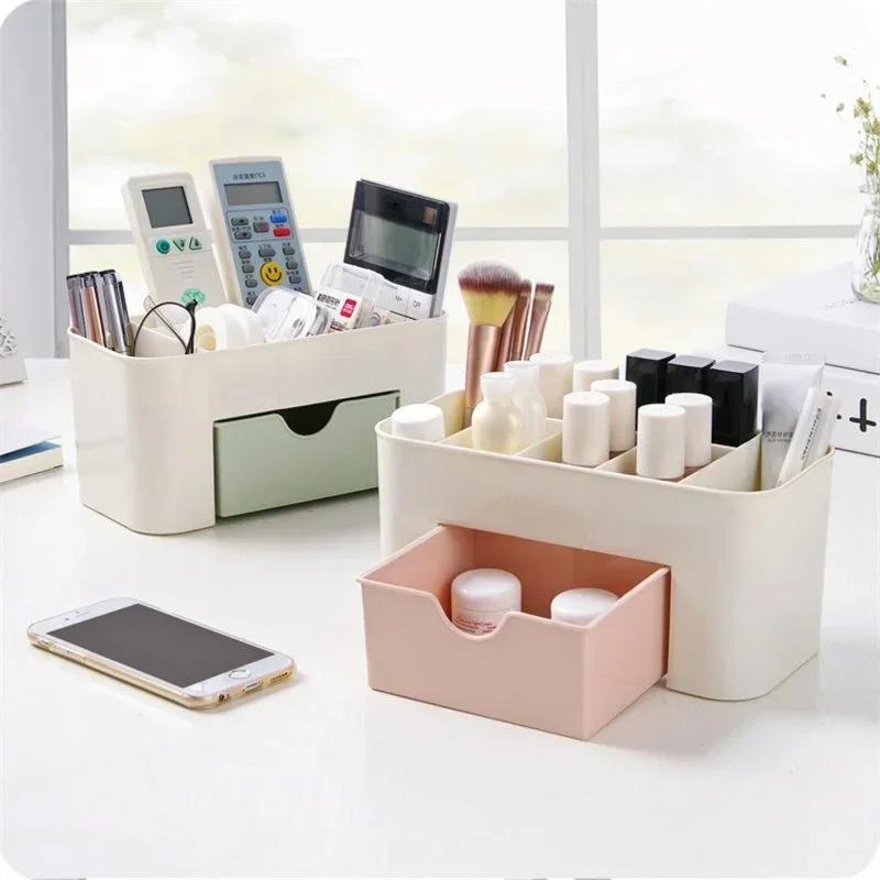 1Pc Desktop Cosmetic Storage Box Nail Art Tool Sundries Organizer Box