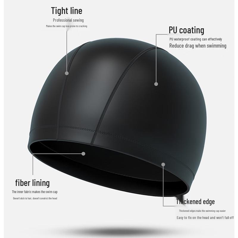 Fighter PU Coated Swim Cap