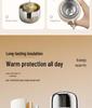 Women's Portable Thermos Mug, Compact 2025 Design, 316 Stainless Steel Lid, Suitable for Drinking Water, Child-Friendly.