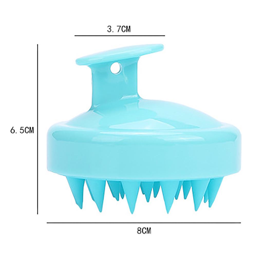 Silicone Shampoo Scalp Shower Body Washing Hair Massage Massager Brush Comb