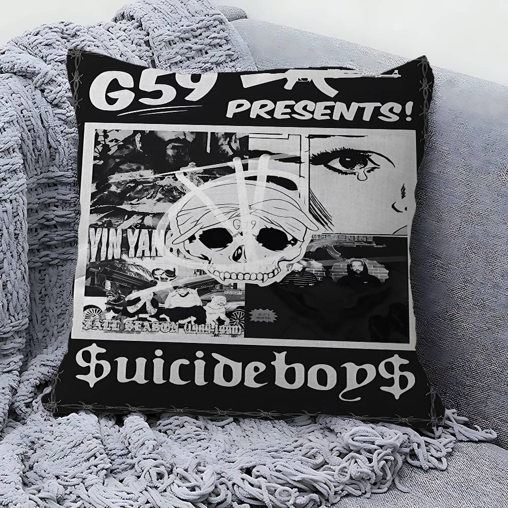 Singer S-Suicideboy Band 45*45cm Cushion Cover Pillow Cover Decor Pillowcase Home Pillowcase For Couch Pillow