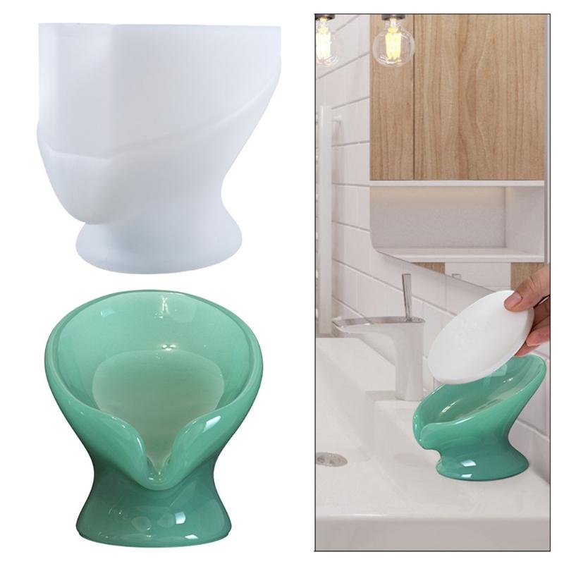 DIY Craft Jewelry Holder for Case Silicone Mold Soap Storage Box Crystal Mold Soap Storage Organizer Rack Resin Casting