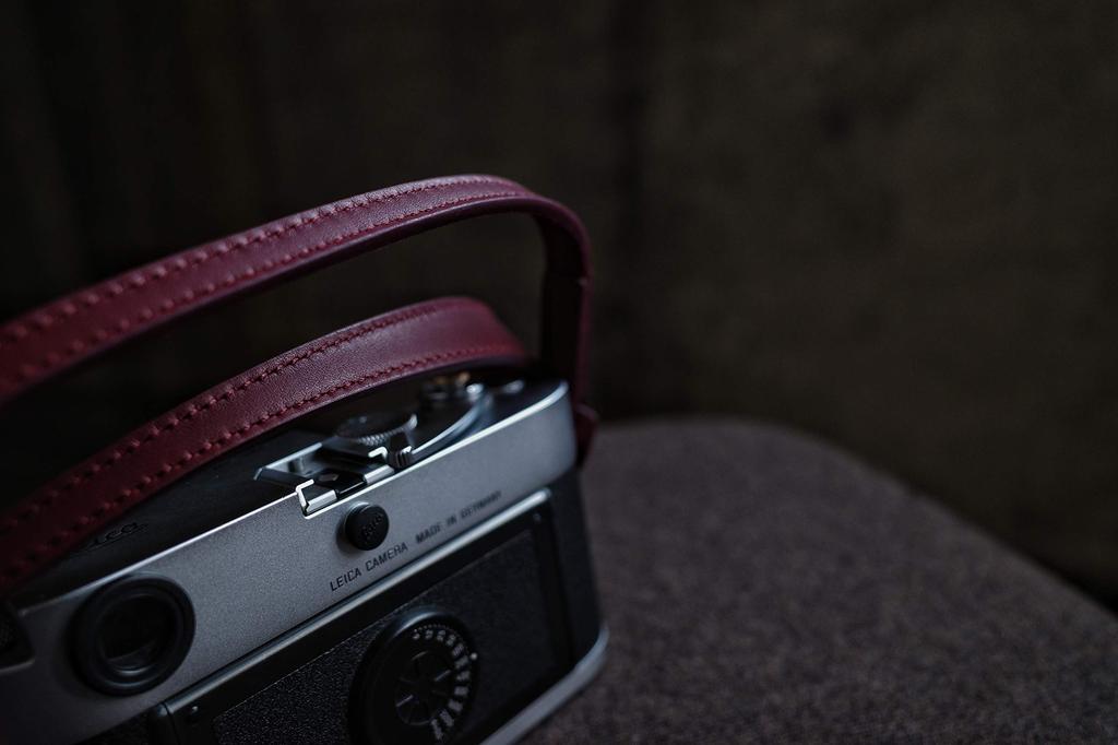 Camera Ring Italian Series [cam-in] Strap, Style, Leather, LCS-073 (Wine Red) (95cm)