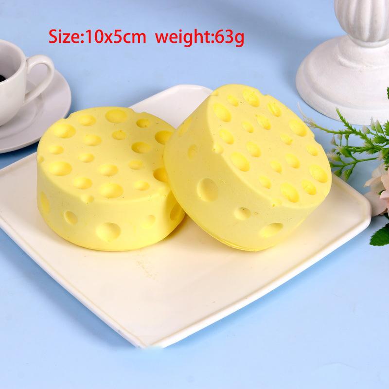 Fake Food Bread Simulation Cake Fake Egg Tart Squishy Cheese Slow Rebound Toy Home Decoration Kids Birthday Christmas Gift