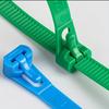 100pcs Reusable Bundle Belt Nylon Strapping Tape Household Goods Cable Ties  Garden