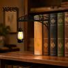 Kreative Schreibtischzubehör für Studentenwohnheime, Bibliothekslaterne, Mini-Bücherregal-Lampe, Vintage-Hängeleuchte mit warmem Schein, Robuste eiserne Buchstützen, Dekorativ