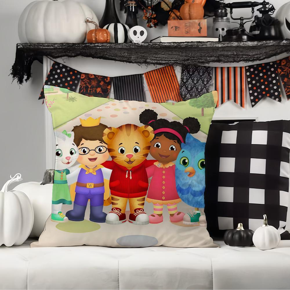 Cartoon Daniel Tiger's Neighborhood Pillow Case Office Cushions Suitable For Sofa Car Bedroom Decorative Cushion Cover