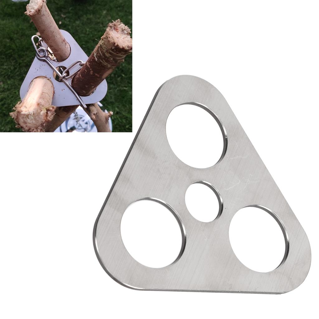 Outdoor Camping Tripod Pot Hanger Picnic Fire Stand Stainless Steel Tripod Hook Camping Supplies