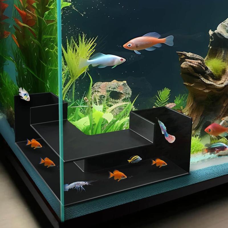 Abs Aquarium Cave Corner Tunnel Widened Non-Slip Bottom Stepped Aquarium Tunnel Aquatic Decorations Accessories