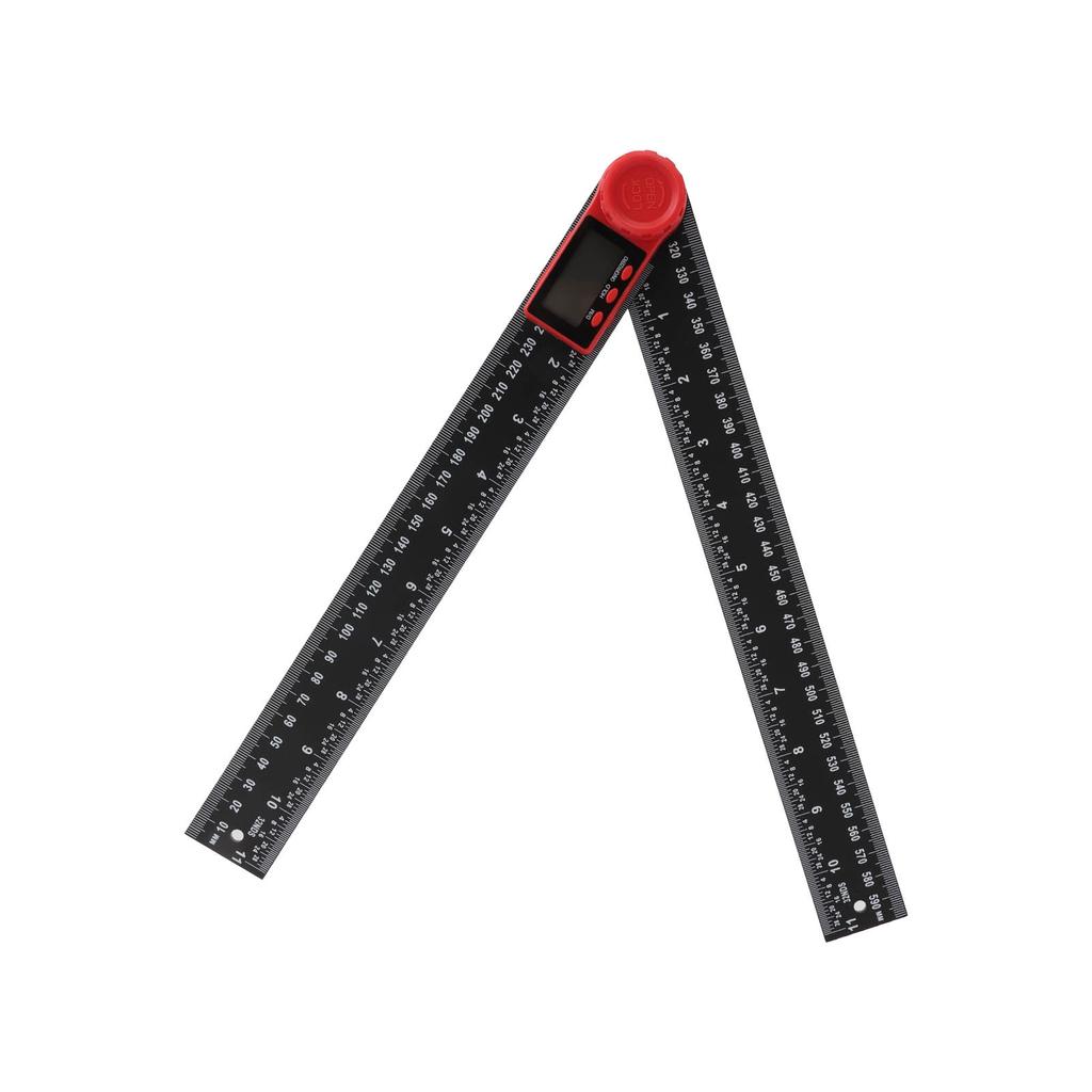 Digitale Winkelmesslehre 2 in 1 Kunststoff Leicht Praktisch Schwarz Digitaler Winkelfinder 300mm
