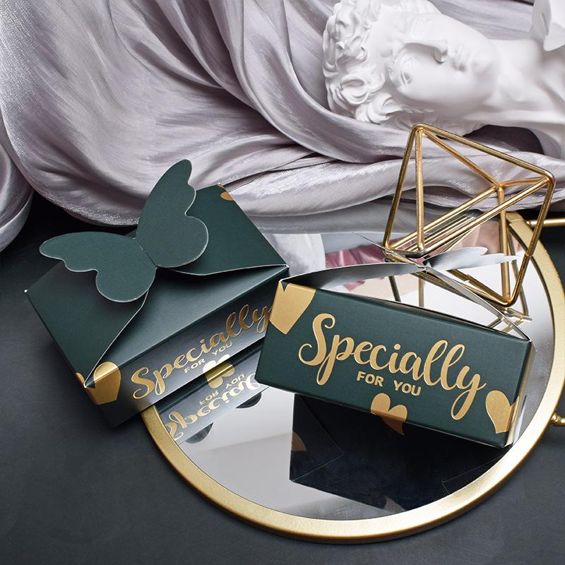 

Элегантная 3D Свадебная Бонбоньерка в виде Бабочки - Европейский Дизайн Высокого Класса 10 pieces зелёный