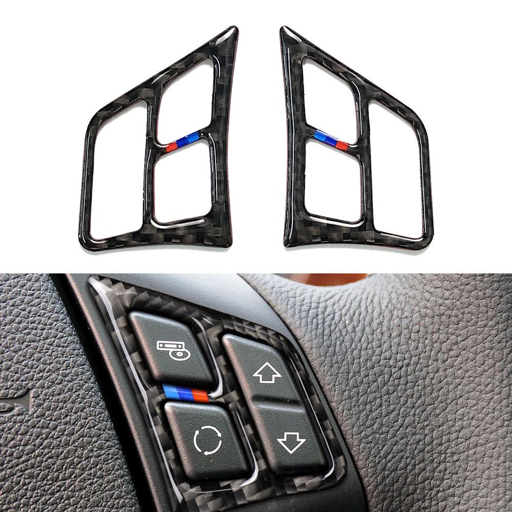 

Для BMW 3 серии E90 2005 2006 2007 2008 2009 2010 2011 2012 крышка кнопок на руле из углеродного волокна