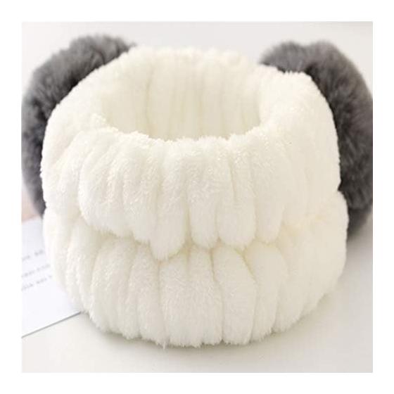 Panda Design Hair Band for Face Wash and Makeup, Soft Bath Headband