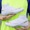 Men's and Women's Same Football Shoes Men's and Children's High-top Students Neymar Broken Nails AG Long Nails Breathable Game Shoes