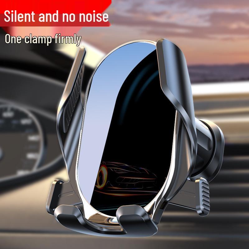 Automatic Locking Car Phone Holder for Air Vent - Supports Horizontal, Vertical, Oblique Placement.