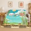 Morbida Coperta Plaid in Flanella, Disegno Carino Bubu Dudu Orso Amore, Coperta Accogliente per Letto, Divanetto, Divano, Camera da Letto, Soggiorno, Viaggio, Campeggio