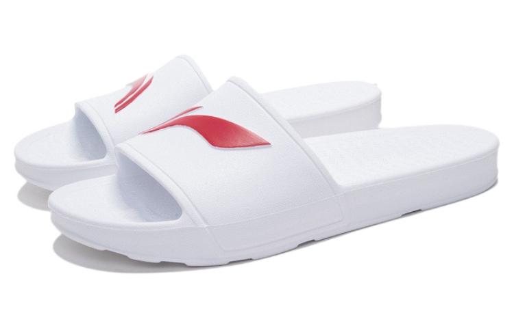 Li Ning Badminton Collection Slide Slippers Unisex White AYCS003-2