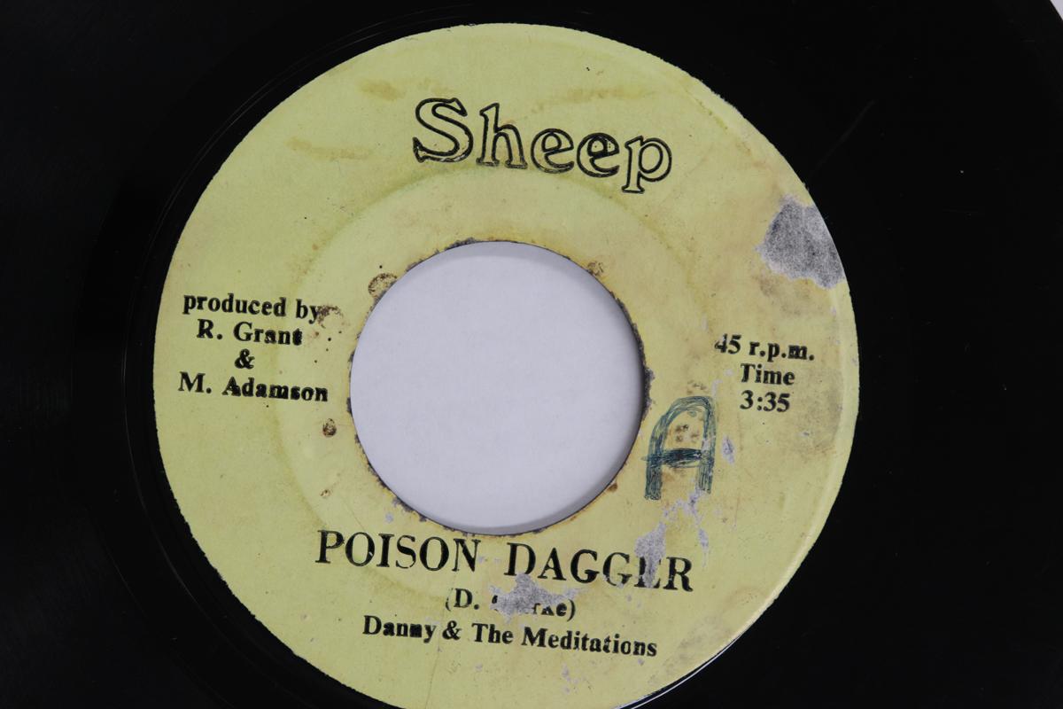 7inch Record DANNY  MEDITATIONS  MEDITATION ST  Poison Dagger  Dagger Version NONE SHEEP Jamaica Reggae Ska  Dub Used