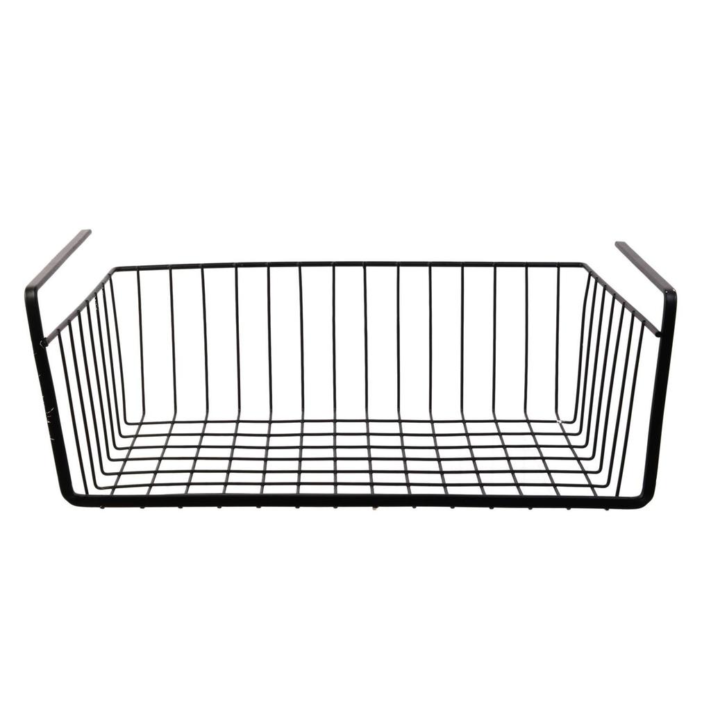 Suspended Shelf Basket M Black Metal 40X26 Cm