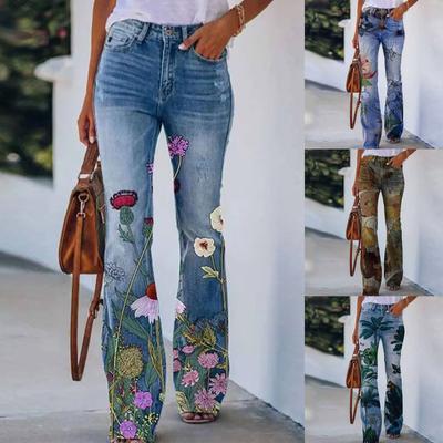 Pantalones casuales de pierna ancha para mujer, pantalones de pierna recta, pantalones de cintura alta sin cinturón