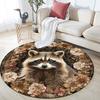 Palace Animals Pattern Round rug,Carpet Rug for Living Room Bedroom Playroom ,Non-slip Floor Mat,Holiday Gifts and Birthday Gifts.