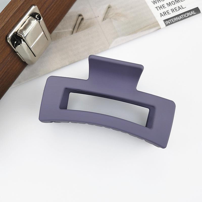 High-End Frosted Solid Color Hair Clip for Women