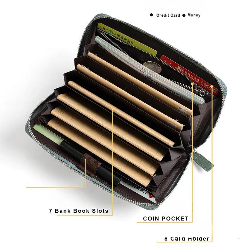 New Women's Wallet Top Cowhide Large Capacity Multi-Card Card holder Fashion Designer Luxury Clutch bags coin purse
