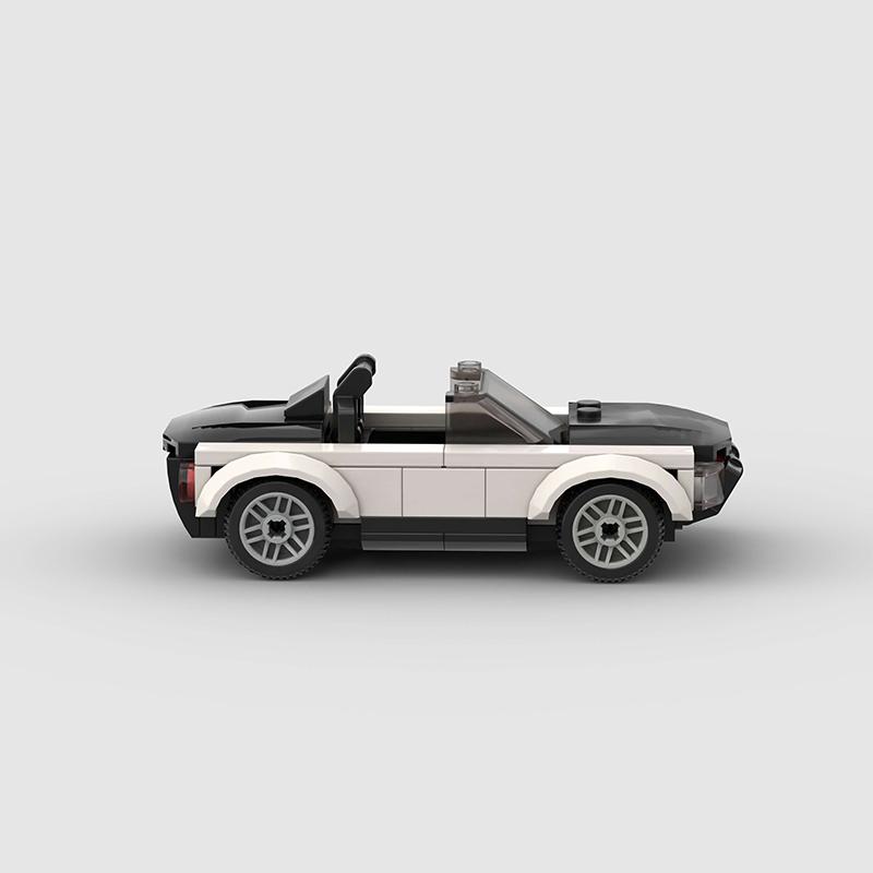 MOC Konvertierbares Speed Car Super Rennfahrzeug Modellbaustein Renn Rallye Sport Ziegelstein Spielzeug Weihnachtsgeschenk Stadt Technisch