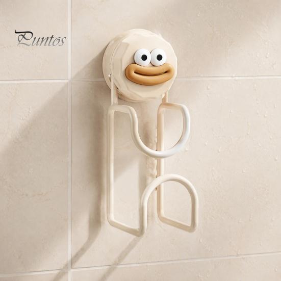 No Drill Wall Hanging Rack Suction Cup Hook for Washbasins, Punch Heavy Duty Vacuum Hanger, Removable Rental Home Cartoon Design Reusable Anti